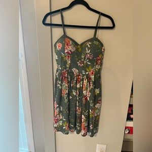 Floral print mini sundress small